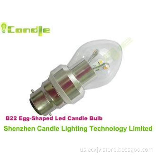 Natural white 220Lm Ra 65B22 Led Candle Lamp , 3 Years Warr